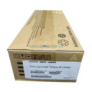 Toner Ricoh 408339  M C250H, C250FW,  C251FW Amarillo, Original